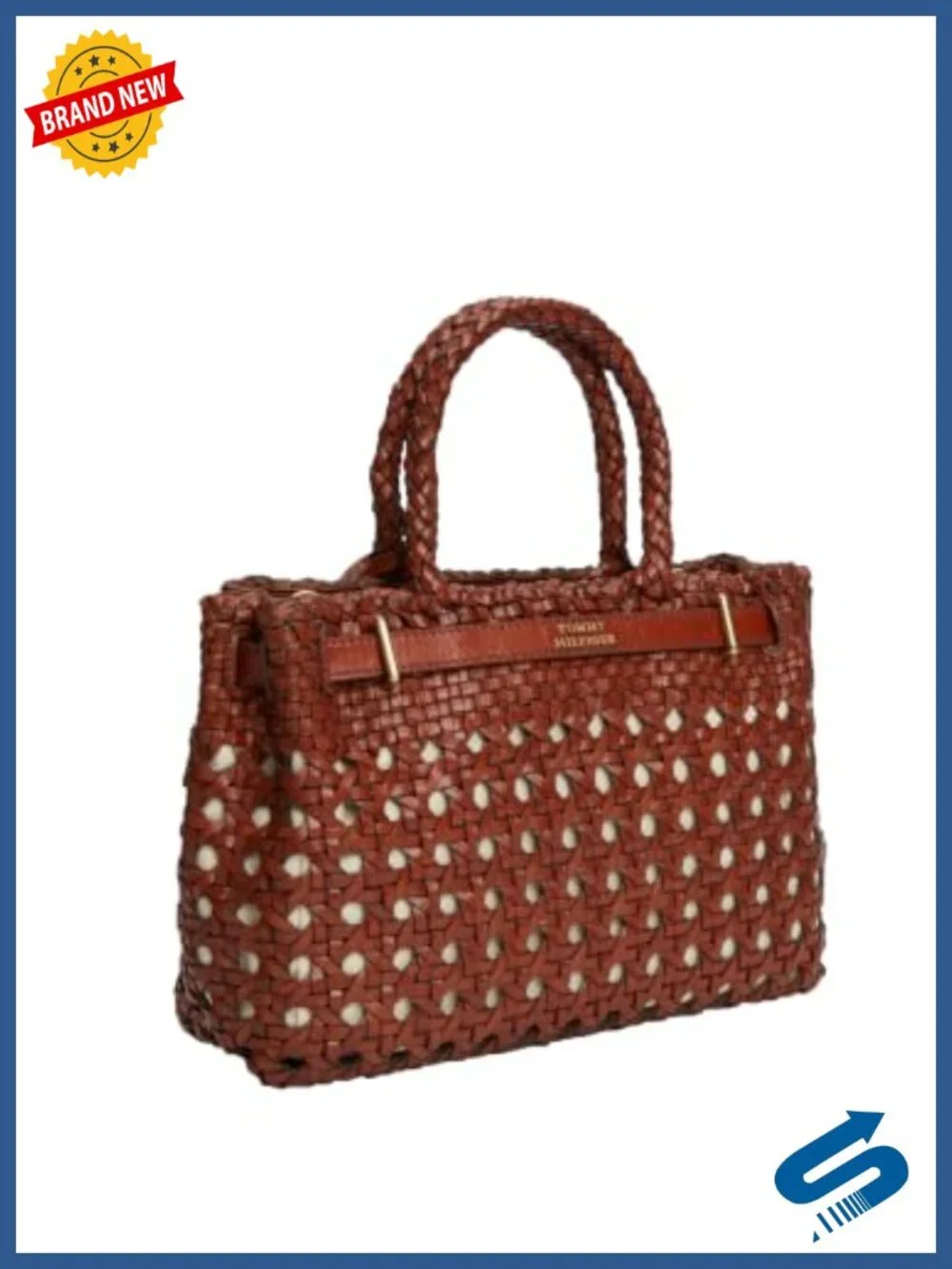 Small Leather Tote Bag with Zipper, Lightweight Everyday Purse